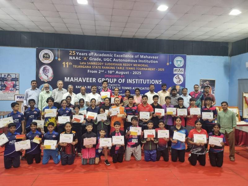 Telangana State Ranking Table Tennis Tournament